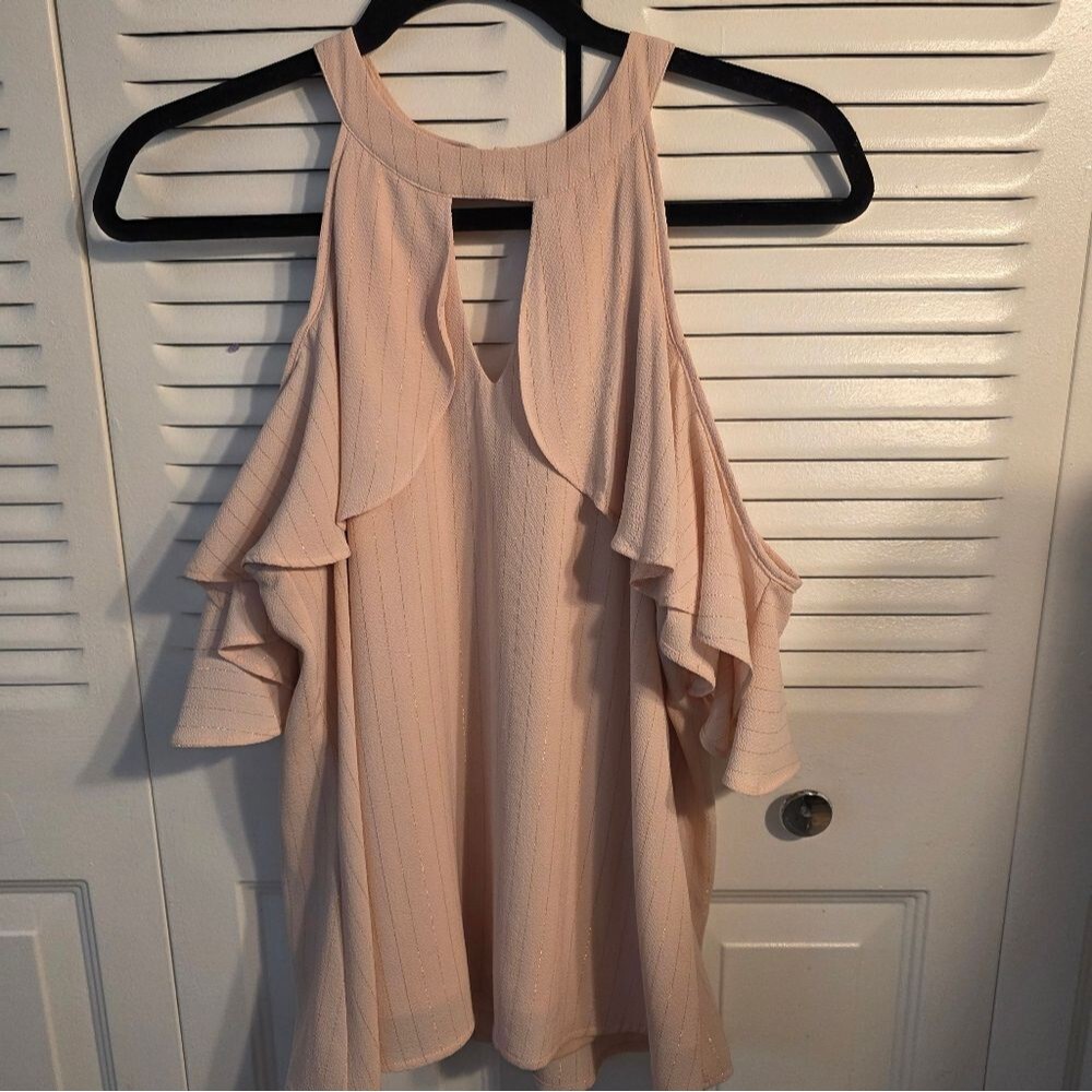 Candie’s cold-shoulder top